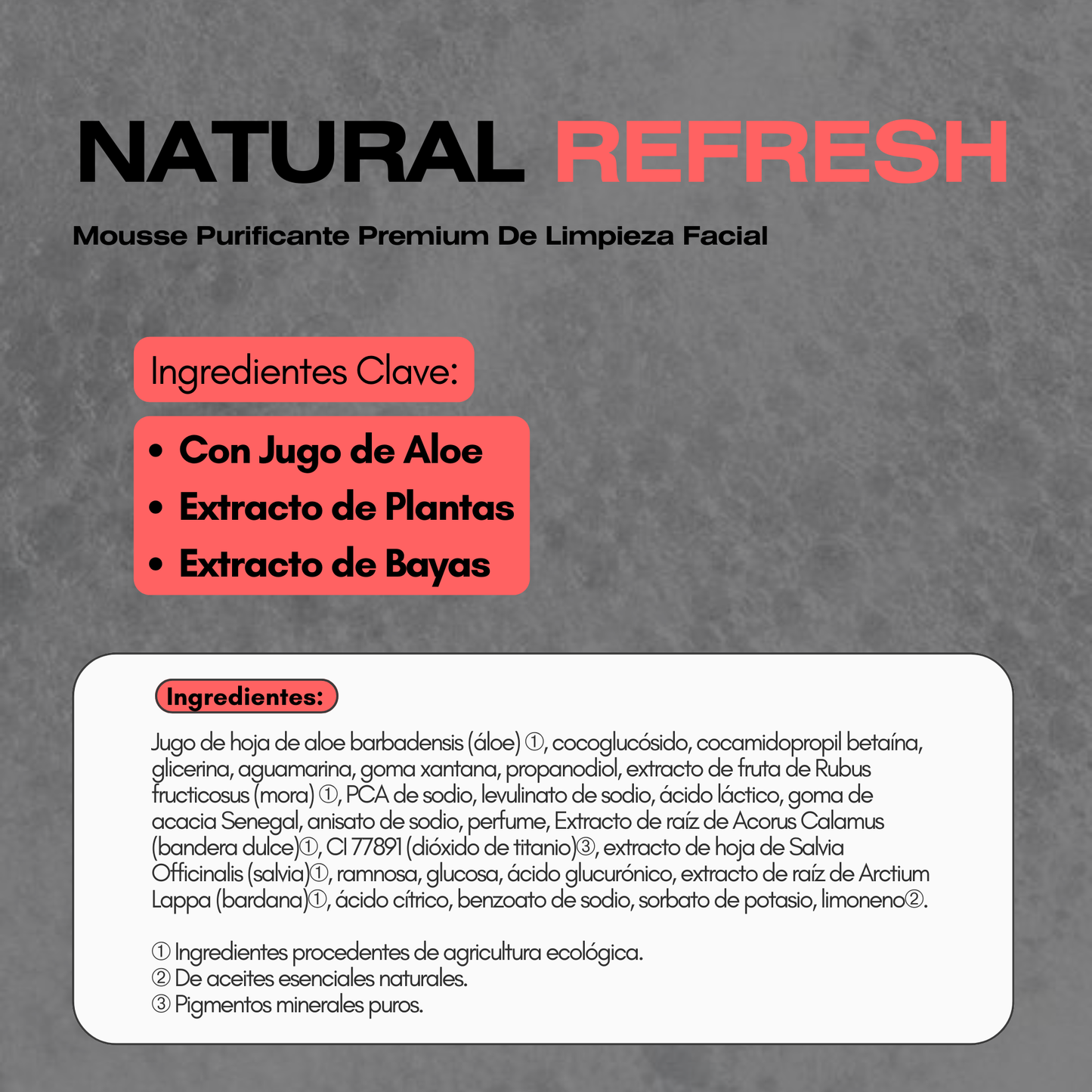 Mousse Purificante Premium De Limpieza Facial