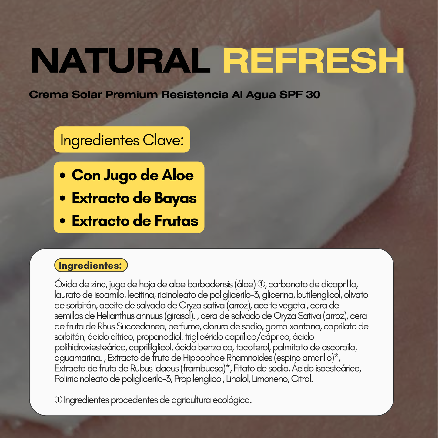 Premium Water Resistant Sunscreen SPF30